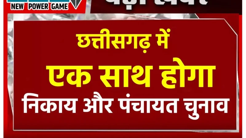 Chhattisgarh News: बिग ब्रेकिंग: CG एक साथ होंगे पंचायत और निकाय के चुनाव: आईएएस ऋचा शर्मा की अध्‍यक्षता वाली कमेटी ने सरकार को सौंपी रिपोर्ट