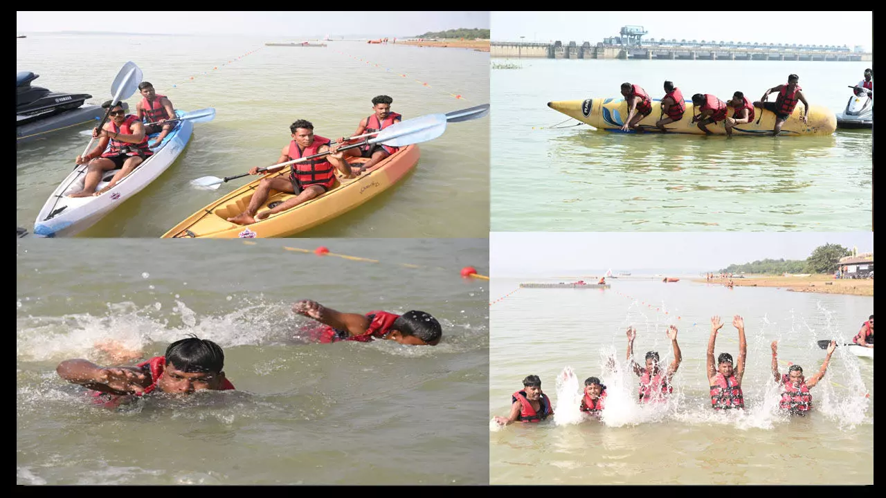 गंगरेल में जल जगार शुरू, कलेक्टर नम्रता गांधी की मौजूदगी में वाटर बैलेंसिंग स्पोर्ट्स की हुई शुरुआत…