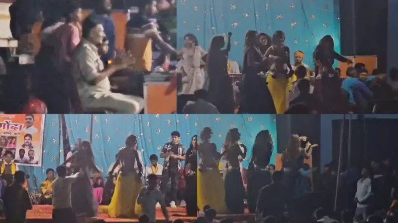 Korea News: जगराता में दरोगा जी चोरी हो गई, जैसे गानों पर फूहड़ डांस, जमकर लुटाए गए पैसे, पुलिस वाले ताली बजाते रहे