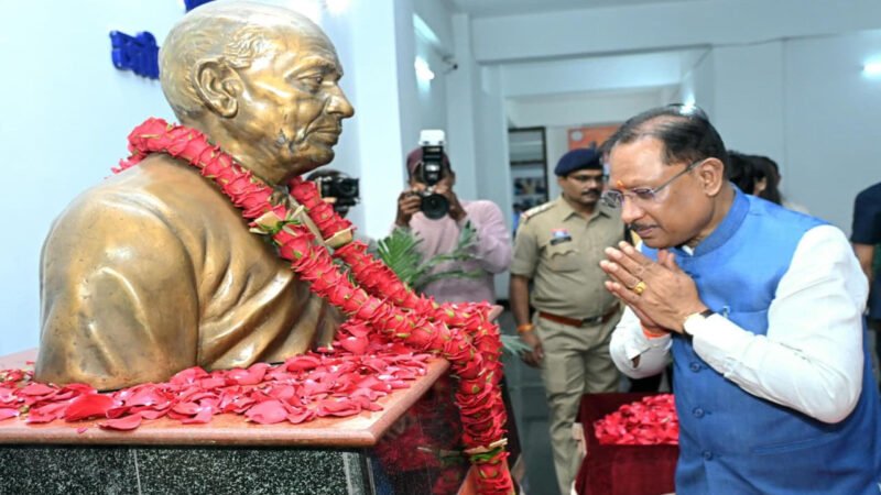 CM Vishnudeo Sai: राष्ट्रीय एकता दिवस पर मुख्यमंत्री ने सरदार पटेल की प्रतिमा पर किया माल्यार्पण, बच्चों, जनप्रतिनिधियों और आमजनों के साथ ‘एकता दौड़’ में हुए शामिल
