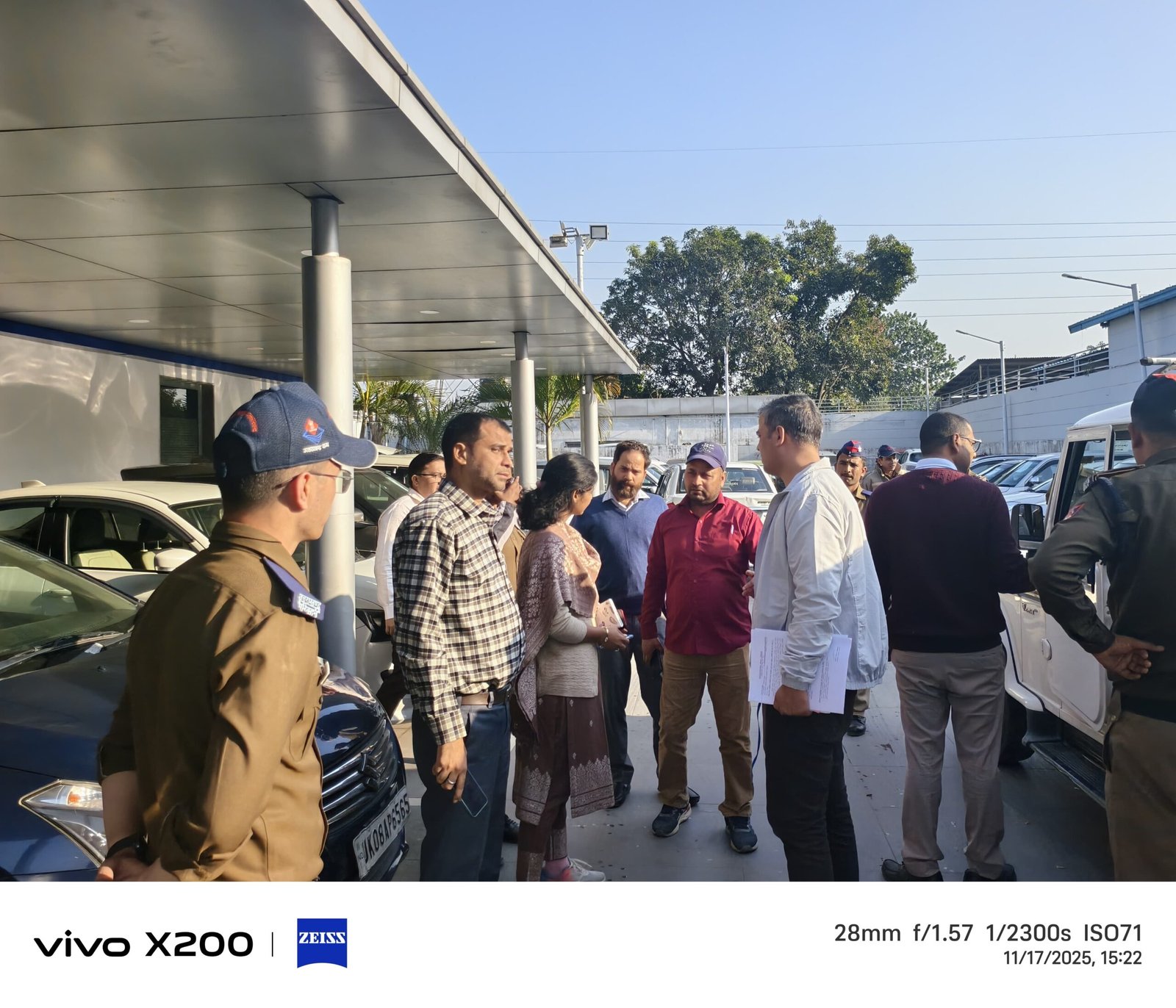 एआरटीओ निखिल शर्मा के नेतृत्व में आरटीओ कार्यालय परिसर की व्यवस्था एवं सुरक्षा का निरीक्षण किया