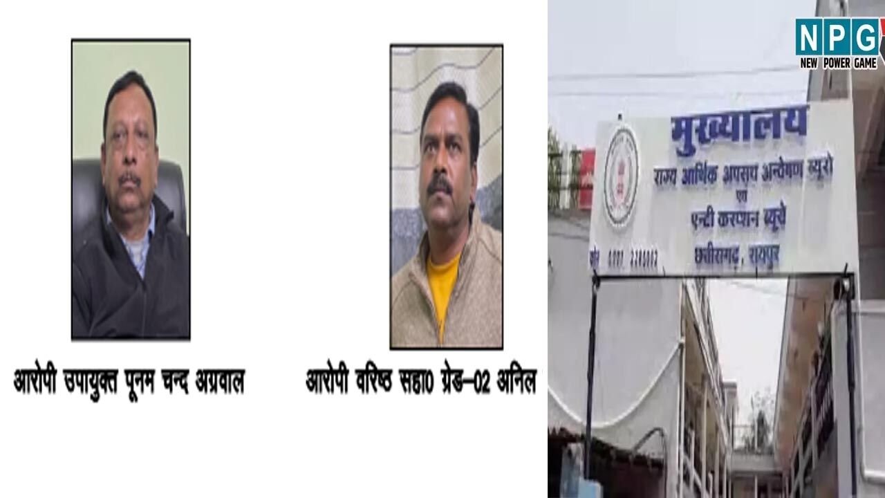 CG ACB News: रिश्वतखोर अधिकारी-कर्मचारी गिरफ्तार, 65 हजार की घूस लेते एसीबी ने उपायुक्त और सहायक ग्रेड-2 को पकड़ा…जानिए क्या था पूरा मामला