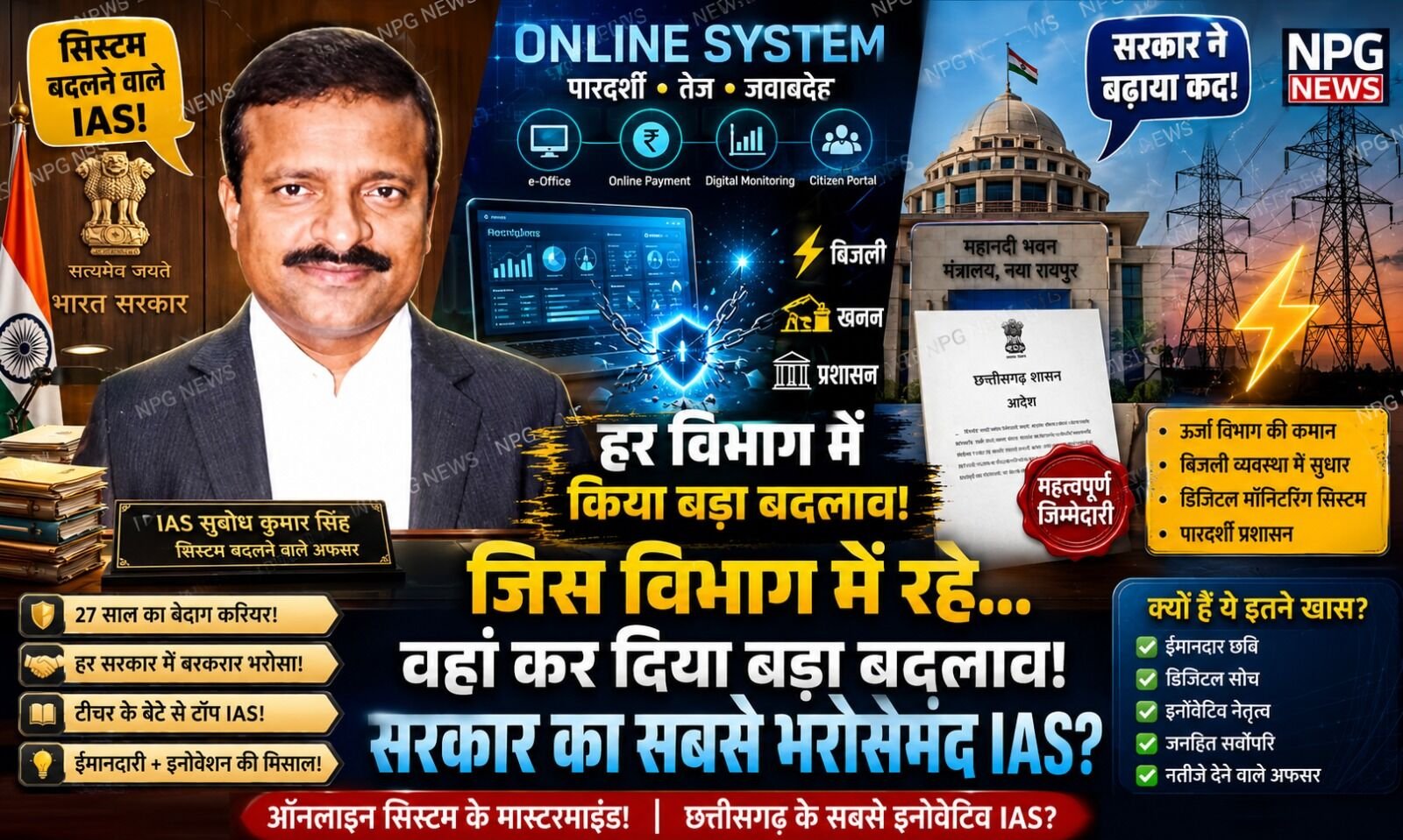 IAS Subodh Singh: सुबोध सिंह छत्तीसगढ़ के ऐसे इनोवेटिव IAS…जिस विभाग में रहे, कुछ खास किया, सरकार ने बढ़ाया कद