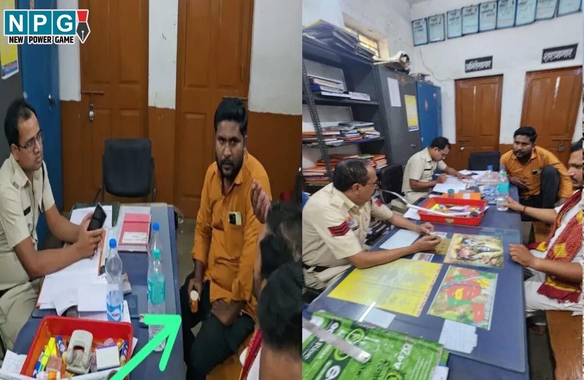 Bilaspur News: कबाड माफिया की थाने में खातिरदारी, पुलिसकर्मियों के बीच पैर मोड़कर बैठा और चाय की चुस्कियां लेते दिखा, हेड कांस्टेबल, कांस्टेबल लाइन अटैच…
